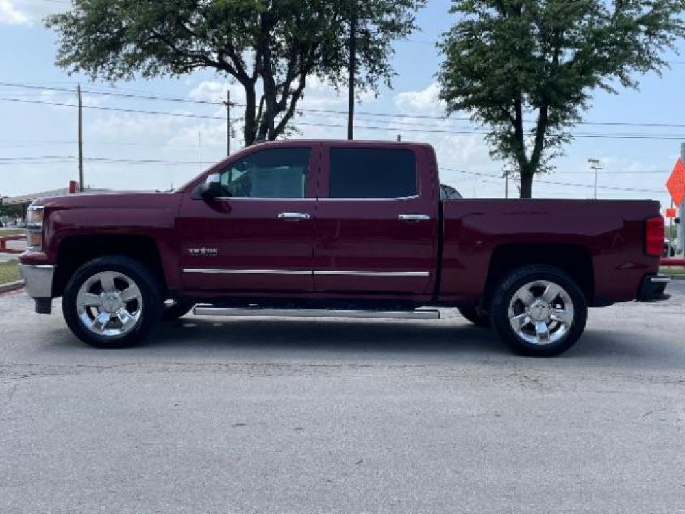 2015 Deep Ruby Metallic /Cocoa/Dune, leather Chevrolet Silverado 1500 LTZ Crew Cab 2WD (3GCPCSEC3FG) with an 5.3L V8 OHV 16V engine, 6-Speed Automatic transmission, located at 12182 Garland Rd, Dallas, TX, 75218, (214) 521-2040, 0.000000, 0.000000 - Photo #3