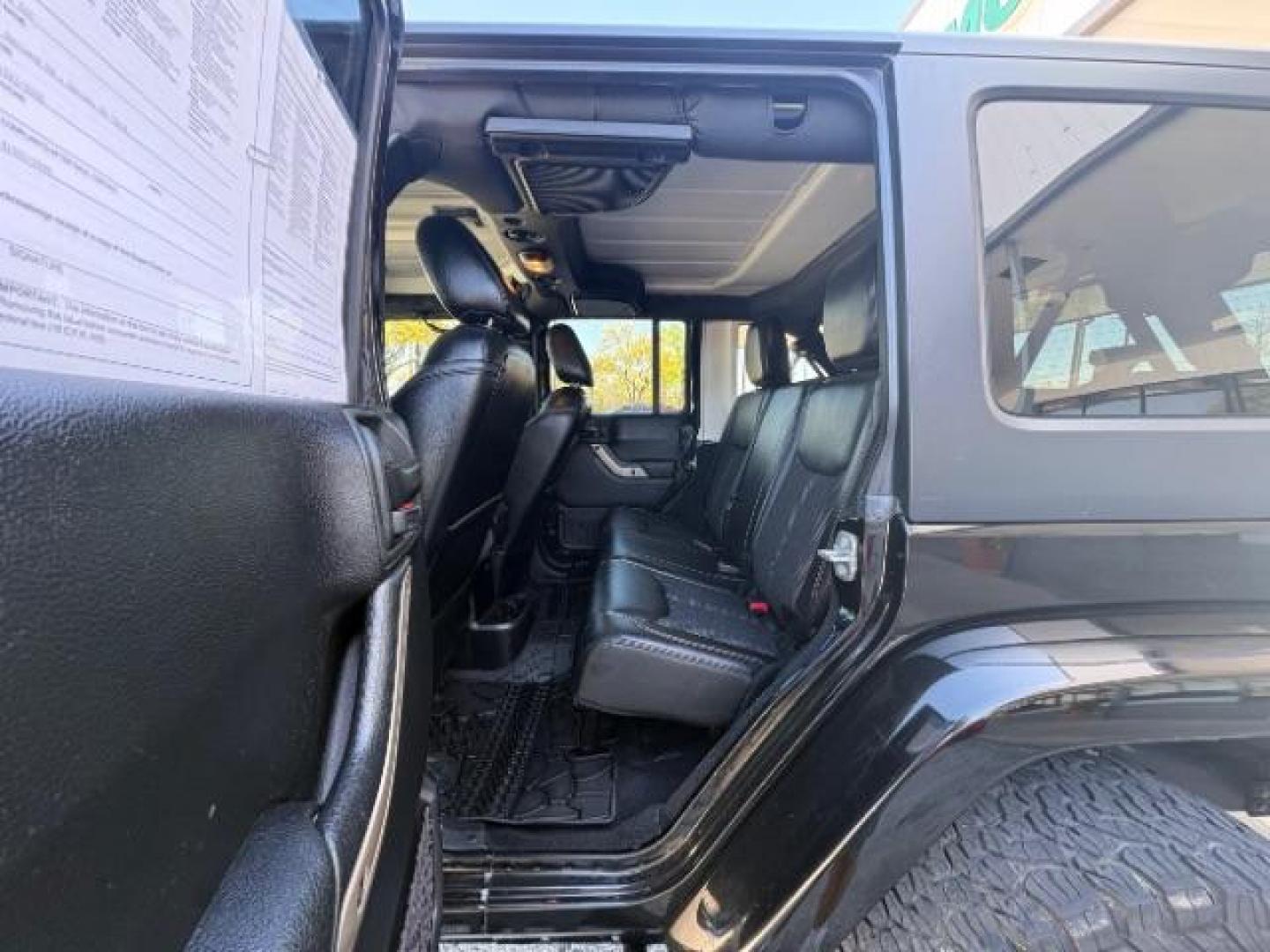 2017 Black Clear Coat /Black, leather Jeep Wrangler Unlimited Sahara 4WD (1C4BJWEG7HL) with an 3.6L V6 DOHC 24V FFV engine, 5-Speed Automatic transmission, located at 12182 Garland Rd, Dallas, TX, 75218, (214) 521-2040, 0.000000, 0.000000 - Photo#14