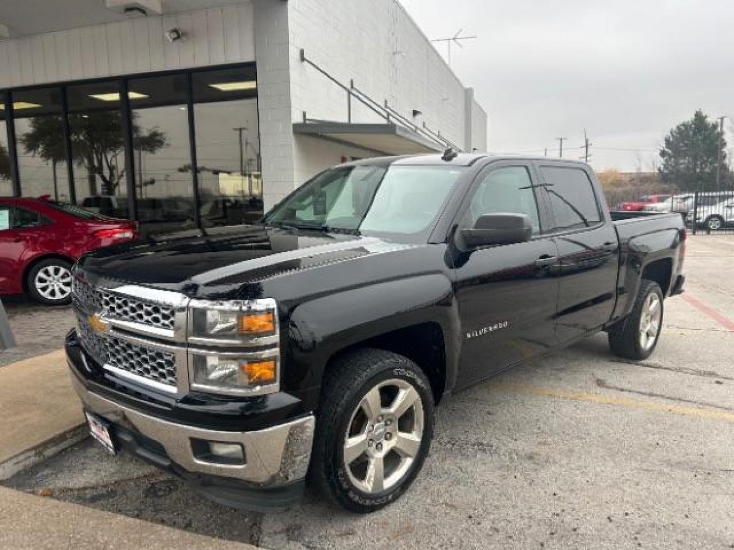 2014 Black /Jet Black Chevrolet Silverado 1500 1LT Crew Cab 2WD (3GCPCREC1EG) with an 5.3L V8 OHV 16V engine, 6-Speed Automatic transmission, located at 12182 Garland Rd, Dallas, TX, 75218, (214) 521-2040, 0.000000, 0.000000 - Photo#2