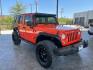 2015 Orange /Black Leather Interior Jeep Wrangler Unlimited Sport 4WD (1C4BJWDG4FL) with an 3.6L V6 DOHC 24V FFV engine, 5-Speed Automatic transmission, located at 12182 Garland Rd, Dallas, TX, 75218, (214) 521-2040, 0.000000, 0.000000- Photo#0