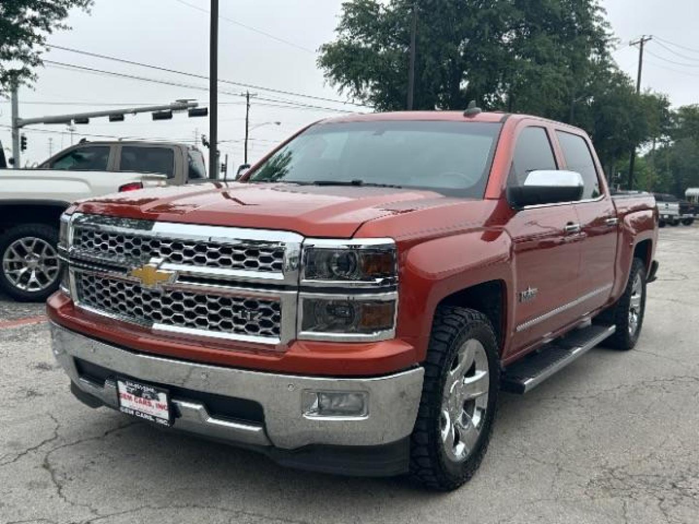 2015 Orange /Cocoa/Dune, leather Chevrolet Silverado 1500 LTZ Crew Cab 2WD (3GCPCSEC9FG) with an 5.3L V8 OHV 16V engine, 6-Speed Automatic transmission, located at 12182 Garland Rd, Dallas, TX, 75218, (214) 521-2040, 0.000000, 0.000000 - Photo#2
