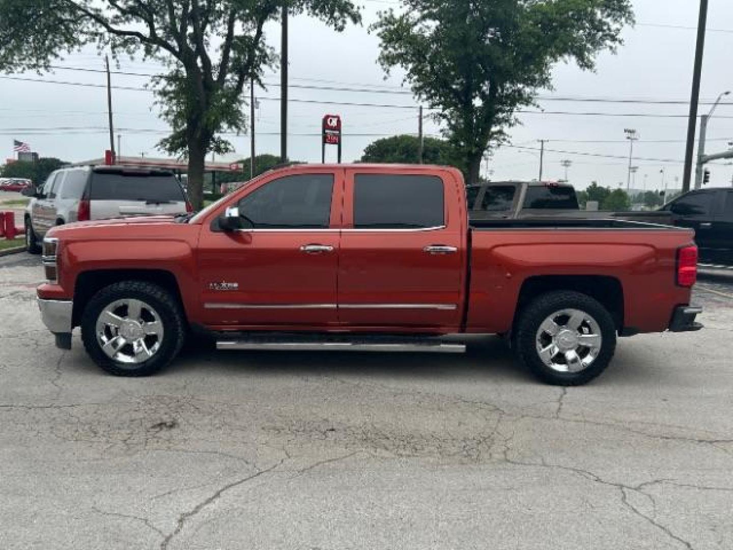 2015 Orange /Cocoa/Dune, leather Chevrolet Silverado 1500 LTZ Crew Cab 2WD (3GCPCSEC9FG) with an 5.3L V8 OHV 16V engine, 6-Speed Automatic transmission, located at 12182 Garland Rd, Dallas, TX, 75218, (214) 521-2040, 0.000000, 0.000000 - Photo#3