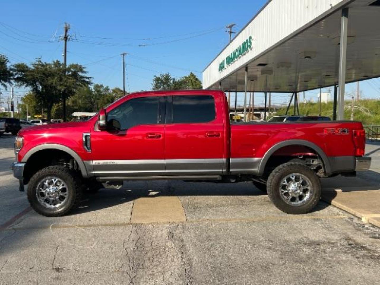 2021 RED /LEATHER FORD F250 LARIAT SUPER DUTY 4W (1FT7W2BT3ME) with an 6.7L 8 Cyl Turbo engine, 10-speed automatic transmission, located at 12182 Garland Rd, Dallas, TX, 75218, (214) 521-2040, 0.000000, 0.000000 - Photo#3