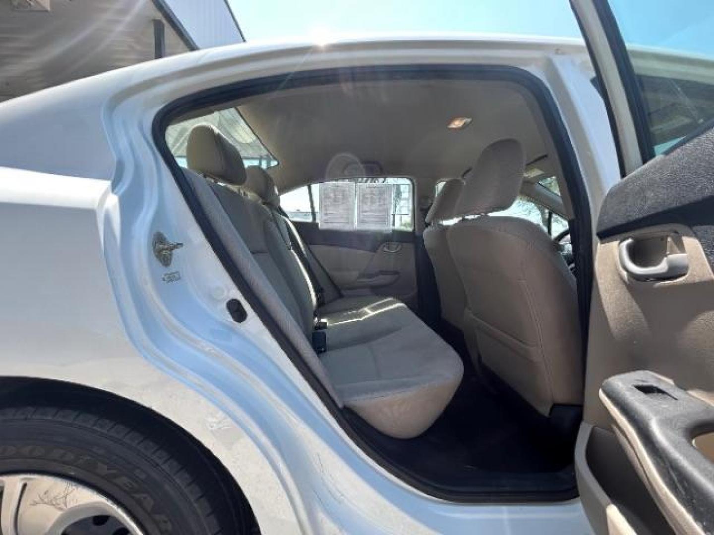 2013 Taffeta White Honda Civic LX (2HGFB2F55DH) with an 1.8L I-4 i-VTEC variable valve control engine, located at 12182 Garland Rd, Dallas, TX, 75218, (214) 521-2040, 0.000000, 0.000000 - Photo#10