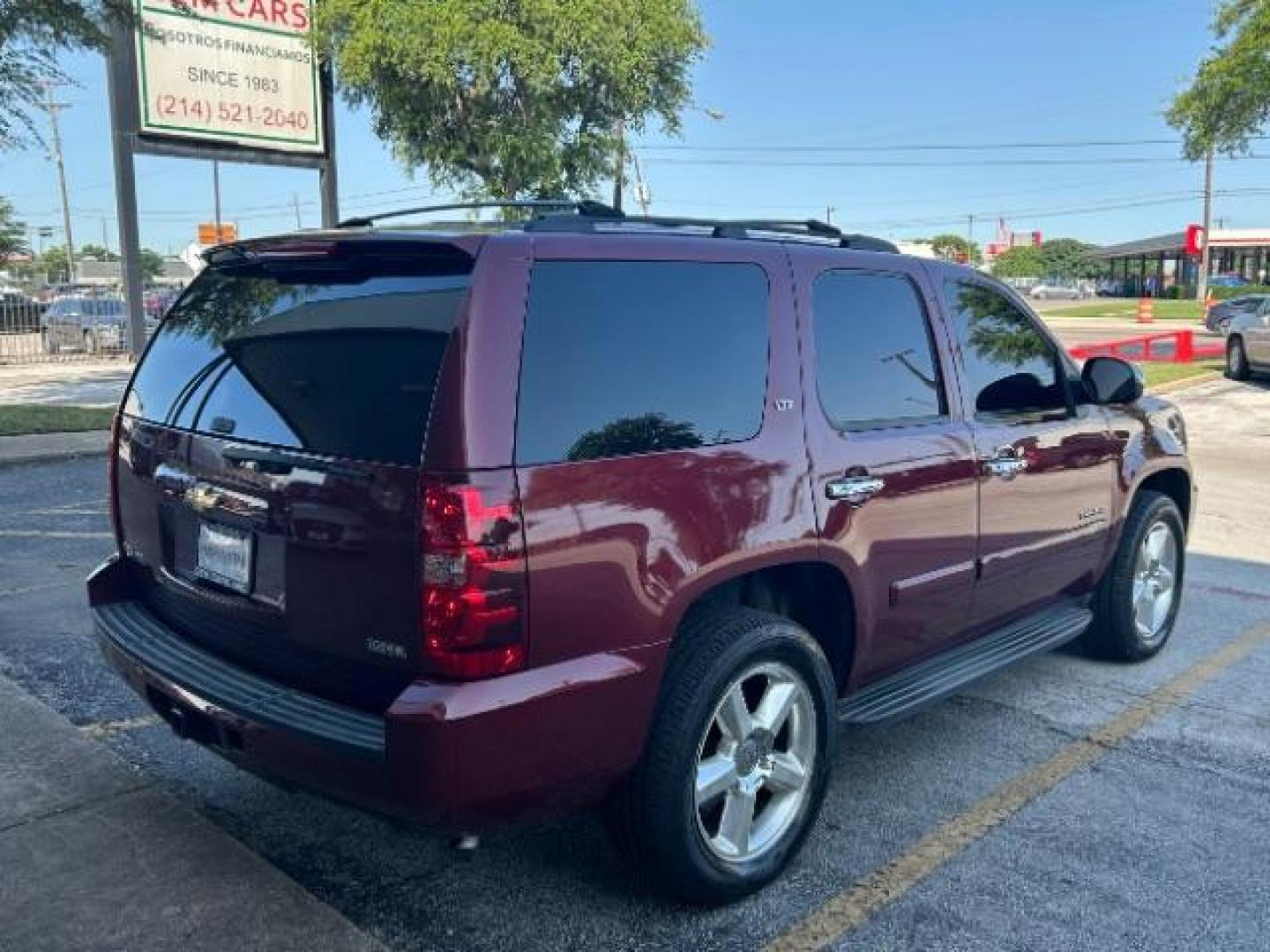 2008 Deep Ruby Metallic /Ebony Chevrolet Tahoe LTZ (1GNFC13068R) with an Vortec 5.3L V-8 regular unleaded engine, Automatic transmission, located at 12182 Garland Rd, Dallas, TX, 75218, (214) 521-2040, 0.000000, 0.000000 - Photo#7