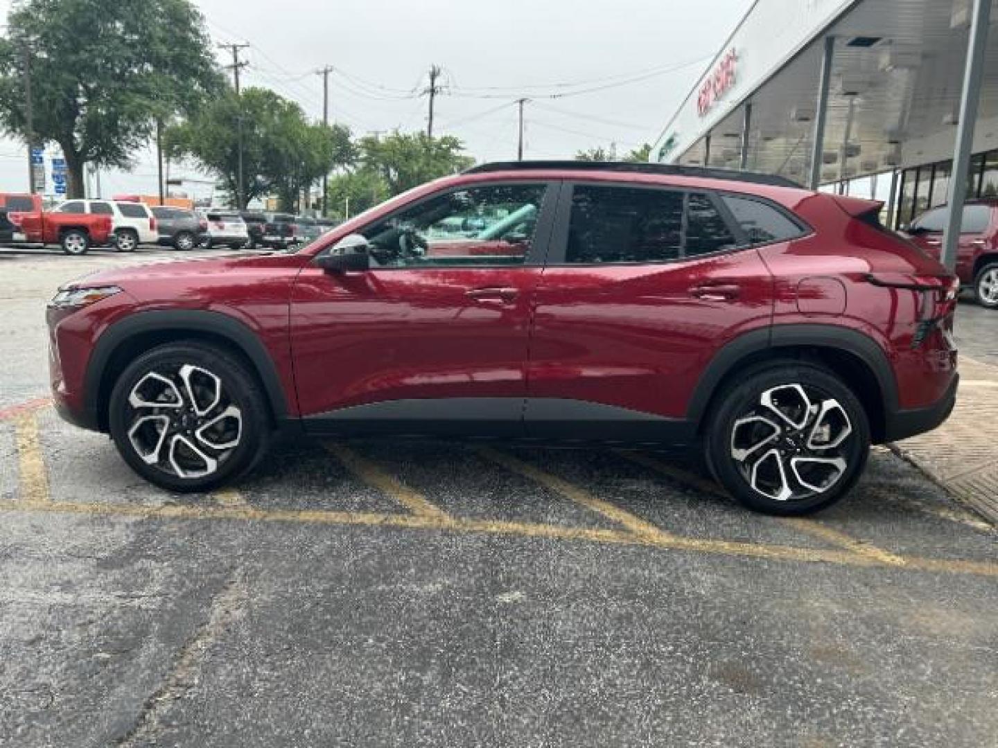 2024 Crimson Metallic /Jet Black w/Red Accents Chevrolet Trax FWD 2RS (KL77LJE22RC) with an 1.2L I-3 gasoline direct injection engine, 6-SPD AUTOMATIC transmission, located at 12182 Garland Rd, Dallas, TX, 75218, (214) 521-2040, 0.000000, 0.000000 - Photo#3