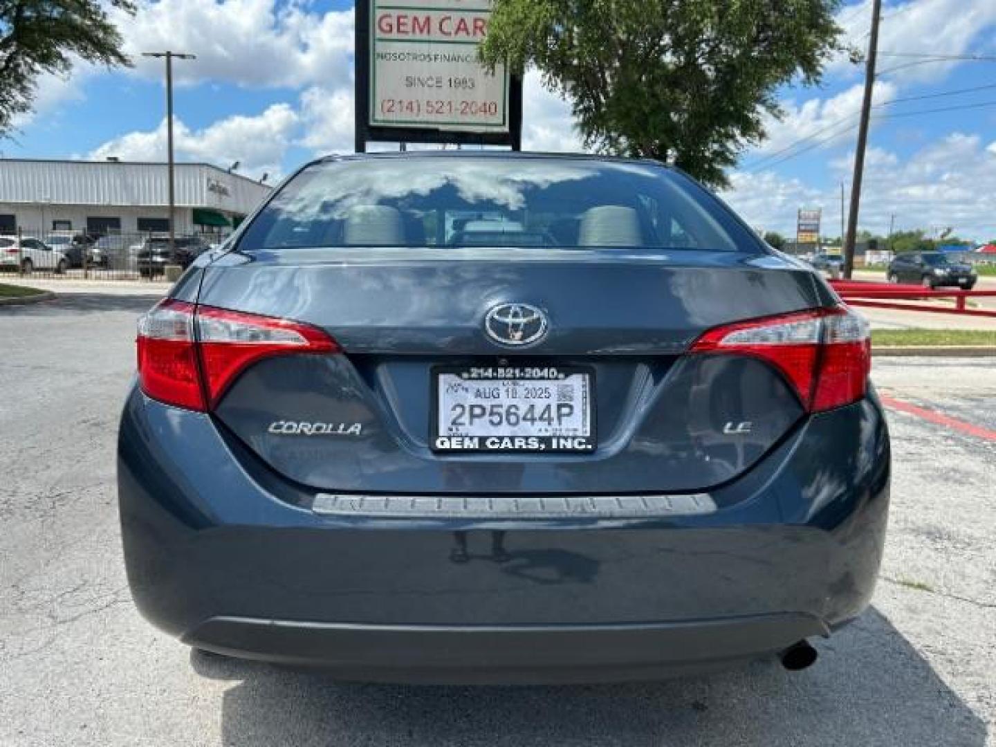 2015 Slate Metallic Toyota Corolla LE (5YFBURHE6FP) with an 1.8L I-4 DOHC engine, located at 12182 Garland Rd, Dallas, TX, 75218, (214) 521-2040, 0.000000, 0.000000 - Photo#5
