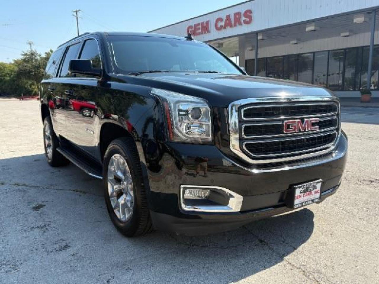 2018 Onyx Black GMC Yukon SLE (1GKS1AKC8JR) with an EcoTec3 5.3L V-8 gasoline direct injection engine, located at 12182 Garland Rd, Dallas, TX, 75218, (214) 521-2040, 0.000000, 0.000000 - Photo#0