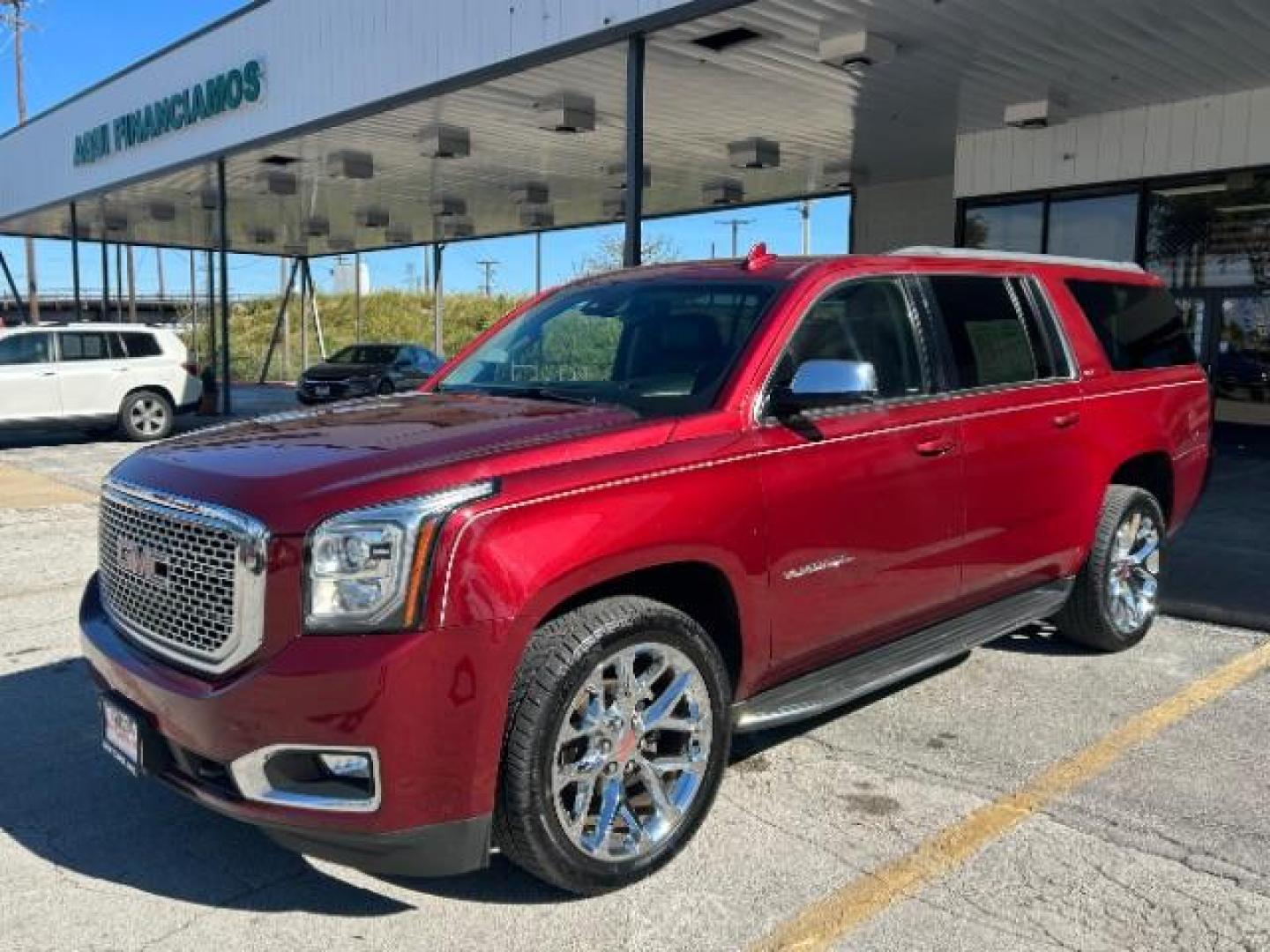 2017 Black Cherry Metallic /Jet Black GMC Yukon XL SLT (1GKS2GKC5HR) with an EcoTec3 5.3L V-8 gasoline direct injection engine, Automatic transmission, located at 12182 Garland Rd, Dallas, TX, 75218, (214) 521-2040, 0.000000, 0.000000 - Photo#2
