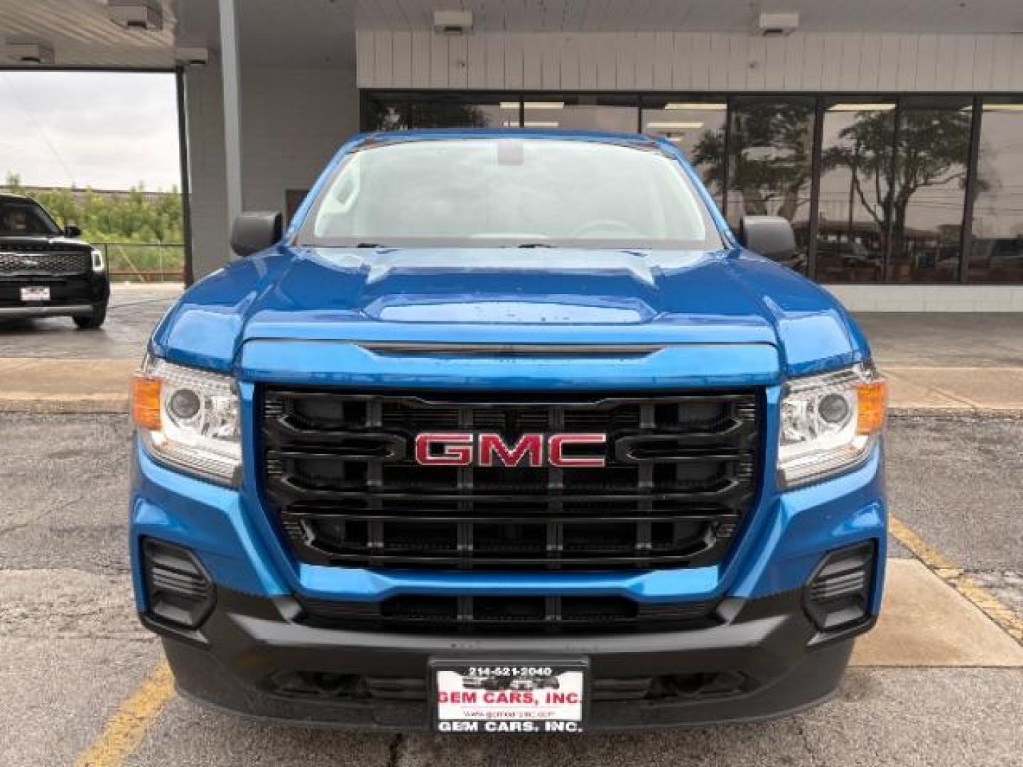2021 Dynamic Blue Metallic /Jet Black/Dark Ash GMC Canyon 2WD Crew Cab Short Box Elevation Standard (1GTG5BEN9M1) with an 3.6L V-6 gasoline direct injection engine, TRANSMISSION, 8-SPD AUTOMATIC transmission, located at 12182 Garland Rd, Dallas, TX, 75218, (214) 521-2040, 0.000000, 0.000000 - Photo#1