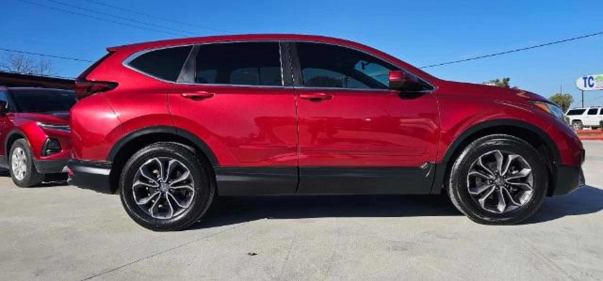 2020 Radiant Red Metallic Honda CR-V 2WD EX (7FARW1H53LE) with an 1.5L I-4 gasoline direct injection engine, Continuously Variable Transmission (CVT) transmission, located at 12182 Garland Rd, Dallas, TX, 75218, (214) 521-2040, 0.000000, 0.000000 - Photo#1
