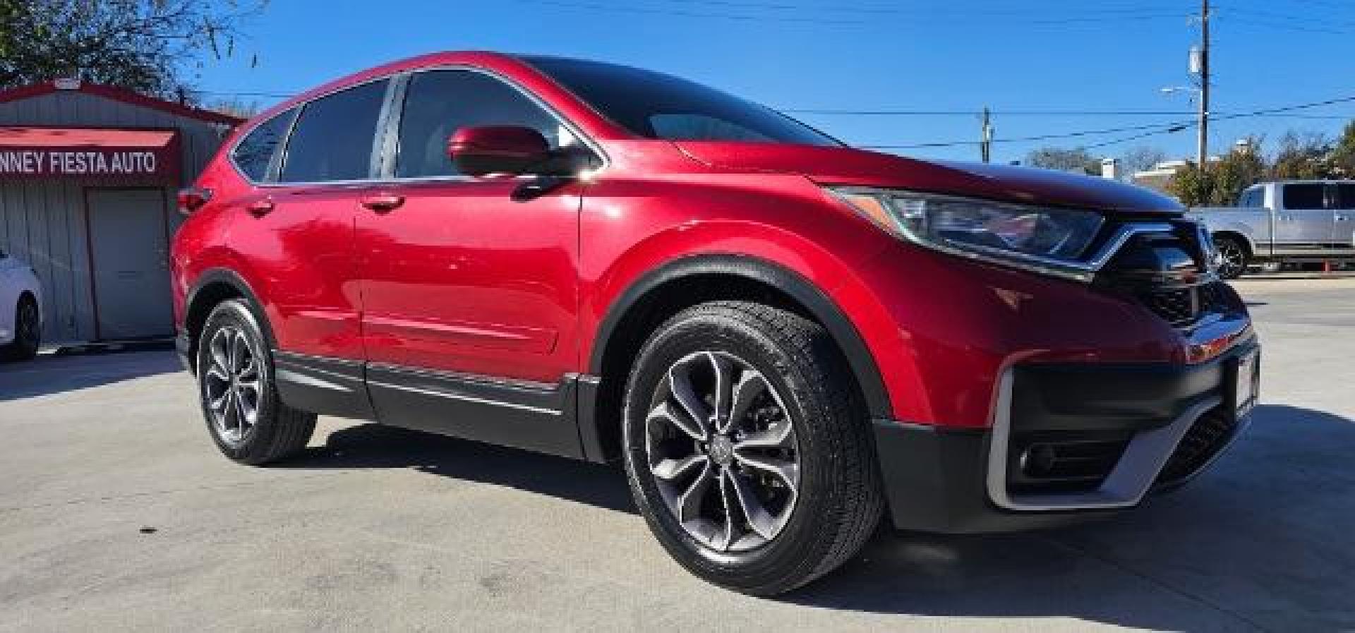 2020 Radiant Red Metallic Honda CR-V 2WD EX (7FARW1H53LE) with an 1.5L I-4 gasoline direct injection engine, Continuously Variable Transmission (CVT) transmission, located at 12182 Garland Rd, Dallas, TX, 75218, (214) 521-2040, 0.000000, 0.000000 - Photo#2