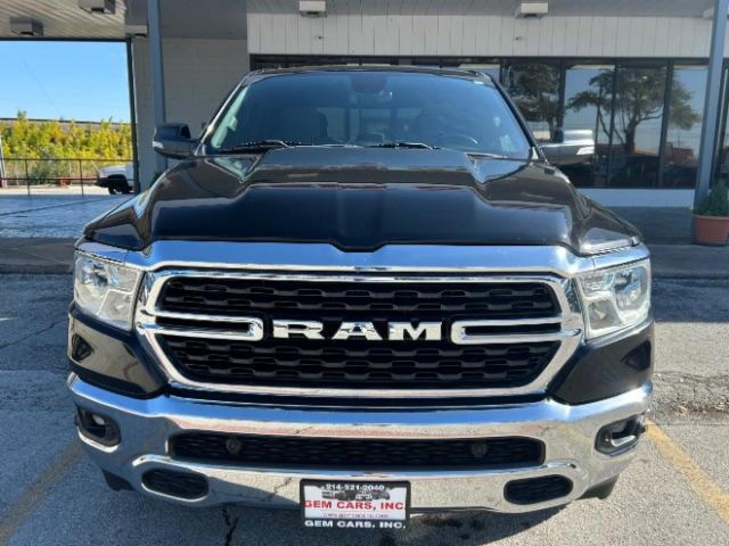 2022 Diamond Black Crystal Pearlcoat Ram 1500 Big Horn Crew Cab 4x2 5'7 Box (1C6RREFTXNN) , located at 12182 Garland Rd, Dallas, TX, 75218, (214) 521-2040, 0.000000, 0.000000 - Photo#1