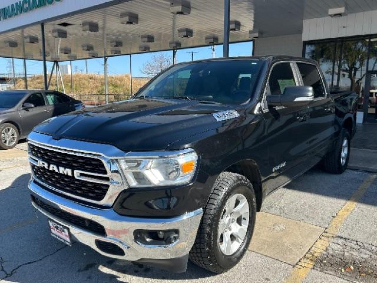 2022 Diamond Black Crystal Pearlcoat Ram 1500 Big Horn Crew Cab 4x2 5'7 Box (1C6RREFTXNN) , located at 12182 Garland Rd, Dallas, TX, 75218, (214) 521-2040, 0.000000, 0.000000 - Photo#2