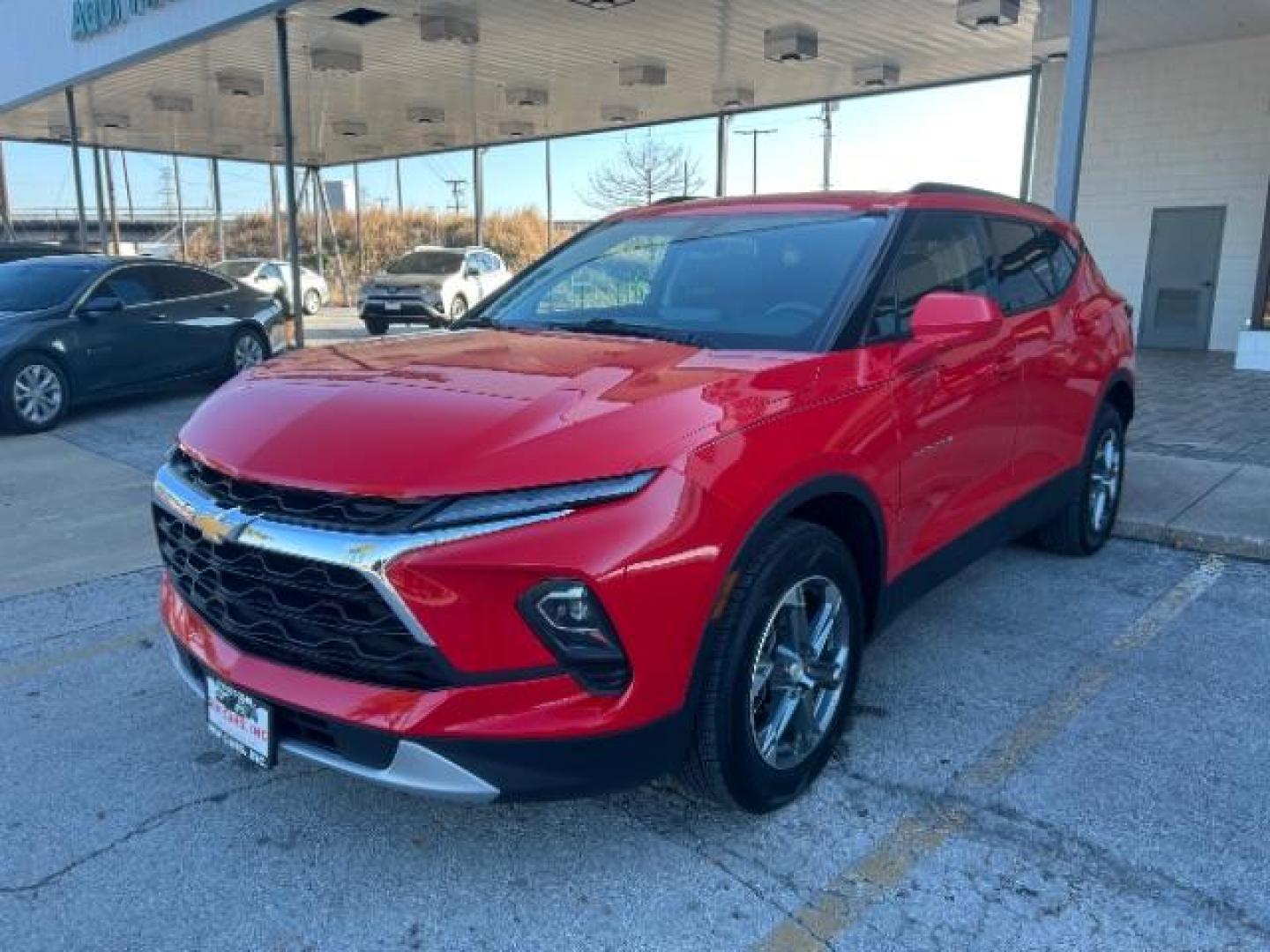 2023 Red Hot /Jet Black Chevrolet Blazer FWD 2LT (3GNKBCR44PS) with an 2L I-4 gasoline direct injection engine, located at 12182 Garland Rd, Dallas, TX, 75218, (214) 521-2040, 0.000000, 0.000000 - Photo#2