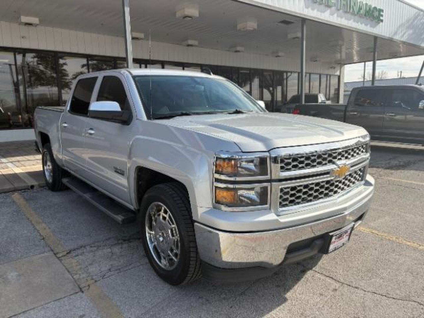 2015 Silver Ice Metallic Chevrolet Silverado 1500 1LT (3GCPCREC0FG) with an EcoTec3 4.3L V-6 gasoline direct injection engine, located at 12182 Garland Rd, Dallas, TX, 75218, (214) 521-2040, 0.000000, 0.000000 - Photo#0