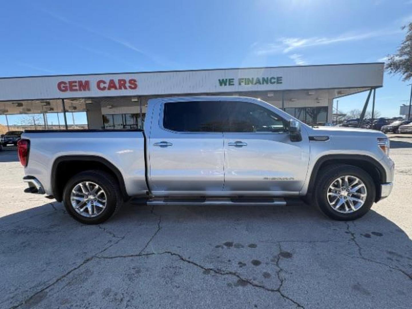 2019 Satin Steel Metallic /Black Leather Interior GMC Sierra 1500 SLT Texas Edition (3GTP8DED9KG) with an EcoTec3 5.3L V-8 gasoline direct injection engine, 6-Speed Automatic transmission, located at 12182 Garland Rd, Dallas, TX, 75218, (214) 521-2040, 0.000000, 0.000000 - Photo#7