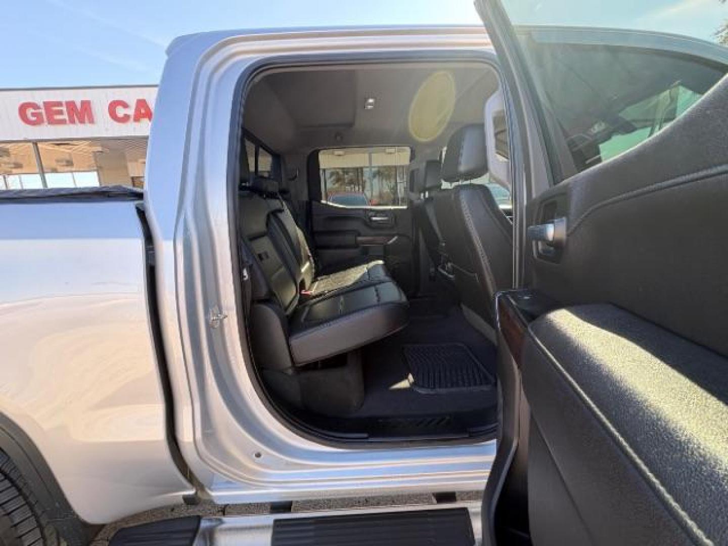 2019 Satin Steel Metallic /Black Leather Interior GMC Sierra 1500 SLT Texas Edition (3GTP8DED9KG) with an EcoTec3 5.3L V-8 gasoline direct injection engine, 6-Speed Automatic transmission, located at 12182 Garland Rd, Dallas, TX, 75218, (214) 521-2040, 0.000000, 0.000000 - Photo#9