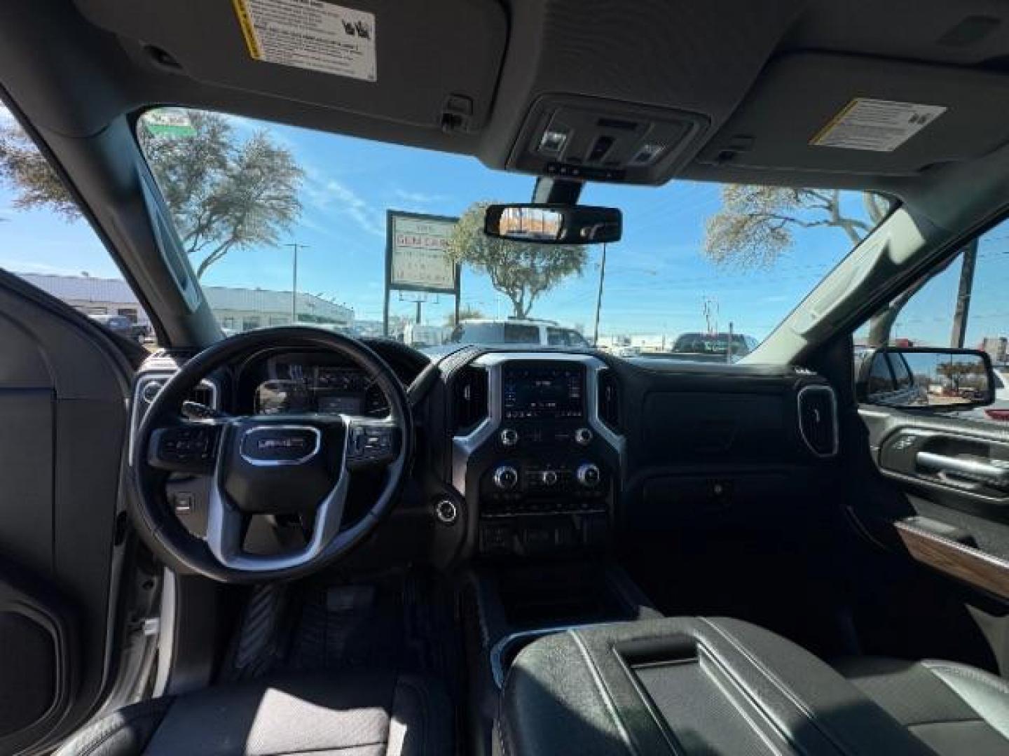 2019 Satin Steel Metallic /Black Leather Interior GMC Sierra 1500 SLT Texas Edition (3GTP8DED9KG) with an EcoTec3 5.3L V-8 gasoline direct injection engine, 6-Speed Automatic transmission, located at 12182 Garland Rd, Dallas, TX, 75218, (214) 521-2040, 0.000000, 0.000000 - Photo#13