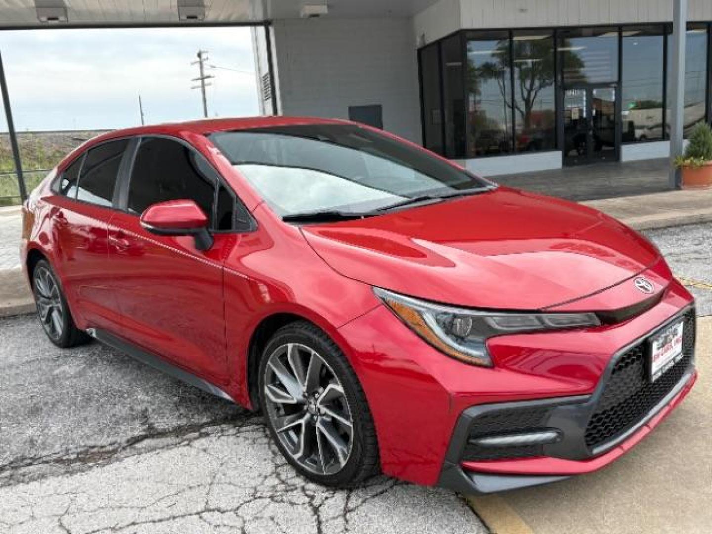2021 Barcelona Red Metallic /Black Toyota Corolla SE (5YFS4MCE4MP) with an Dynamic Force 2L I-4 port/direct injection engine, located at 12182 Garland Rd, Dallas, TX, 75218, (214) 521-2040, 0.000000, 0.000000 - Photo#0