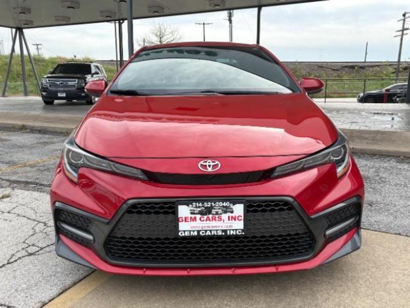 2021 Barcelona Red Metallic /Black Toyota Corolla SE (5YFS4MCE4MP) with an Dynamic Force 2L I-4 port/direct injection engine, located at 12182 Garland Rd, Dallas, TX, 75218, (214) 521-2040, 0.000000, 0.000000 - Photo#1