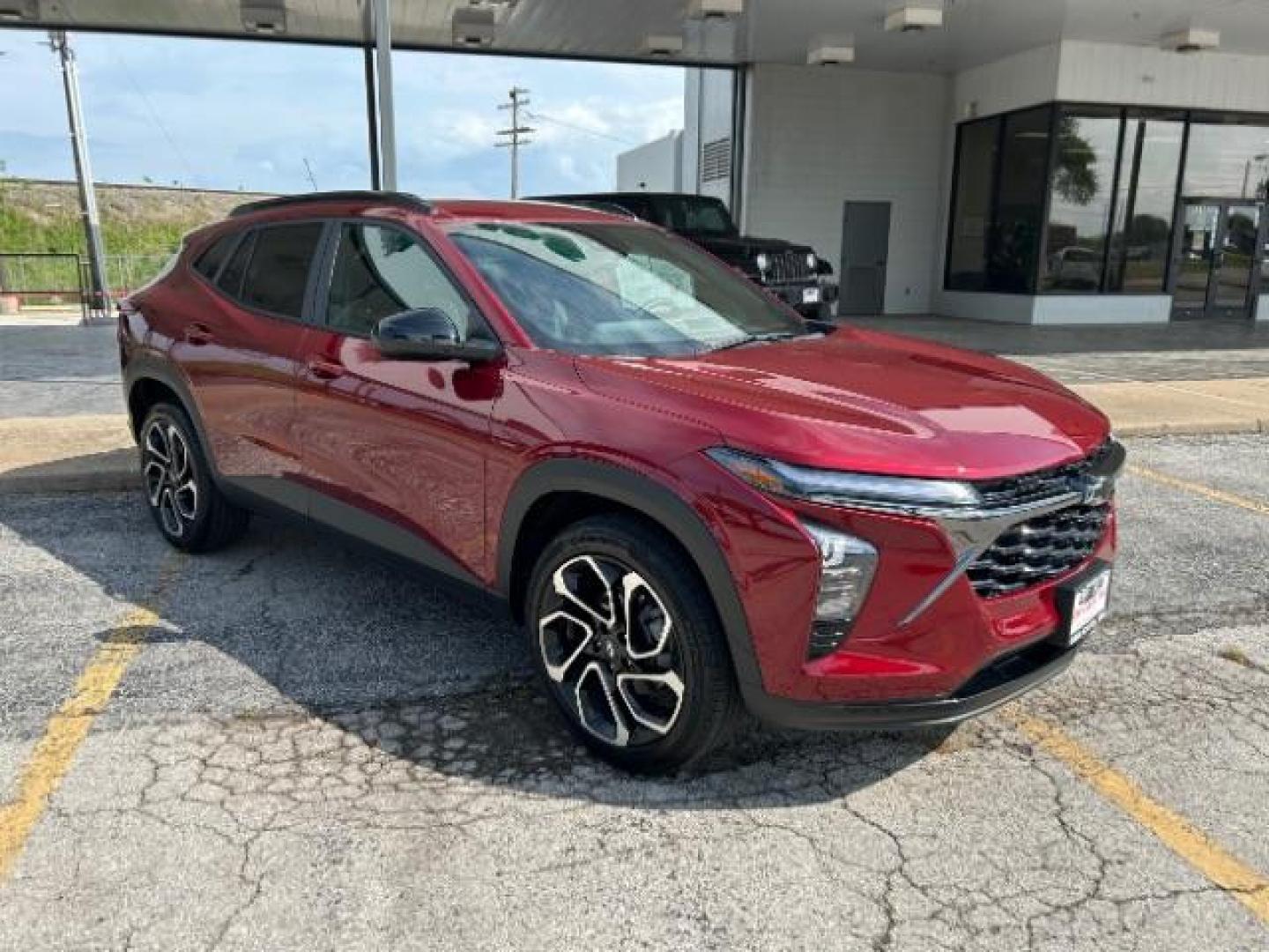 2025 Crimson Metallic Chevrolet Trax FWD 2RS (KL77LJEP6SC) with an ECOTEC 1.2L I-3 gasoline direct injection engine, located at 12182 Garland Rd, Dallas, TX, 75218, (214) 521-2040, 0.000000, 0.000000 - Photo#0