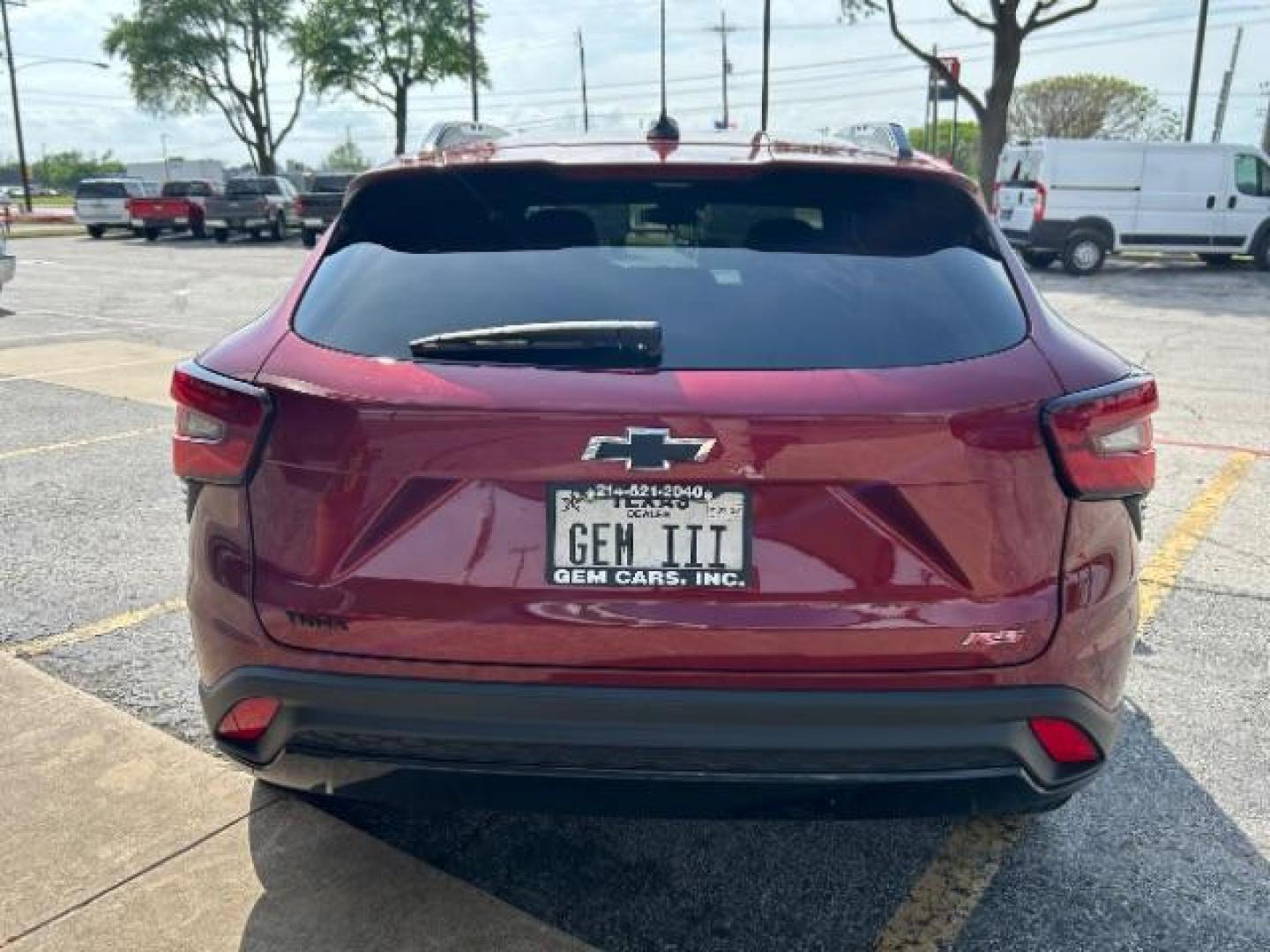 2025 Crimson Metallic Chevrolet Trax FWD 2RS (KL77LJEP6SC) with an ECOTEC 1.2L I-3 gasoline direct injection engine, located at 12182 Garland Rd, Dallas, TX, 75218, (214) 521-2040, 0.000000, 0.000000 - Photo#3