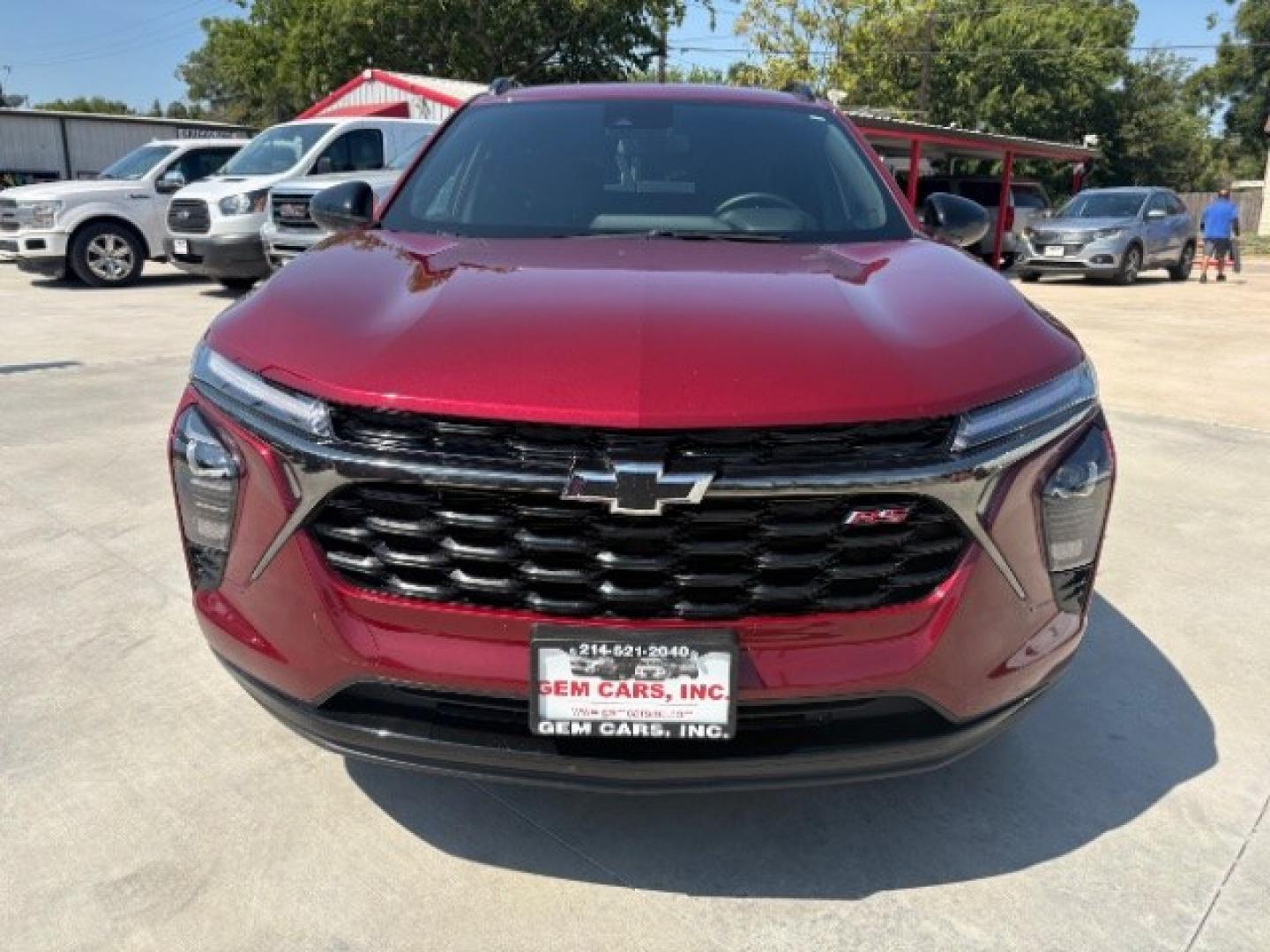 2025 Crimson Metallic Chevrolet Trax FWD 2RS (KL77LJEP6SC) with an ECOTEC 1.2L I-3 gasoline direct injection engine, located at 12182 Garland Rd, Dallas, TX, 75218, (214) 521-2040, 0.000000, 0.000000- Photo#1