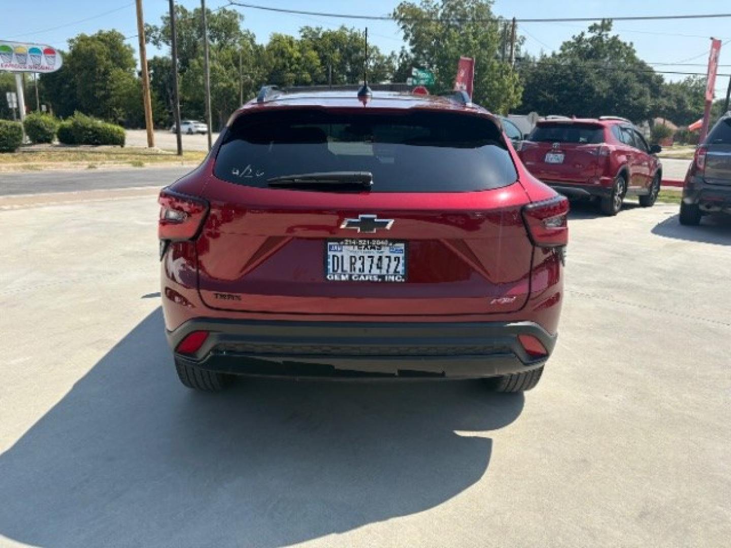 2025 Crimson Metallic Chevrolet Trax FWD 2RS (KL77LJEP6SC) with an ECOTEC 1.2L I-3 gasoline direct injection engine, located at 12182 Garland Rd, Dallas, TX, 75218, (214) 521-2040, 0.000000, 0.000000- Photo#5