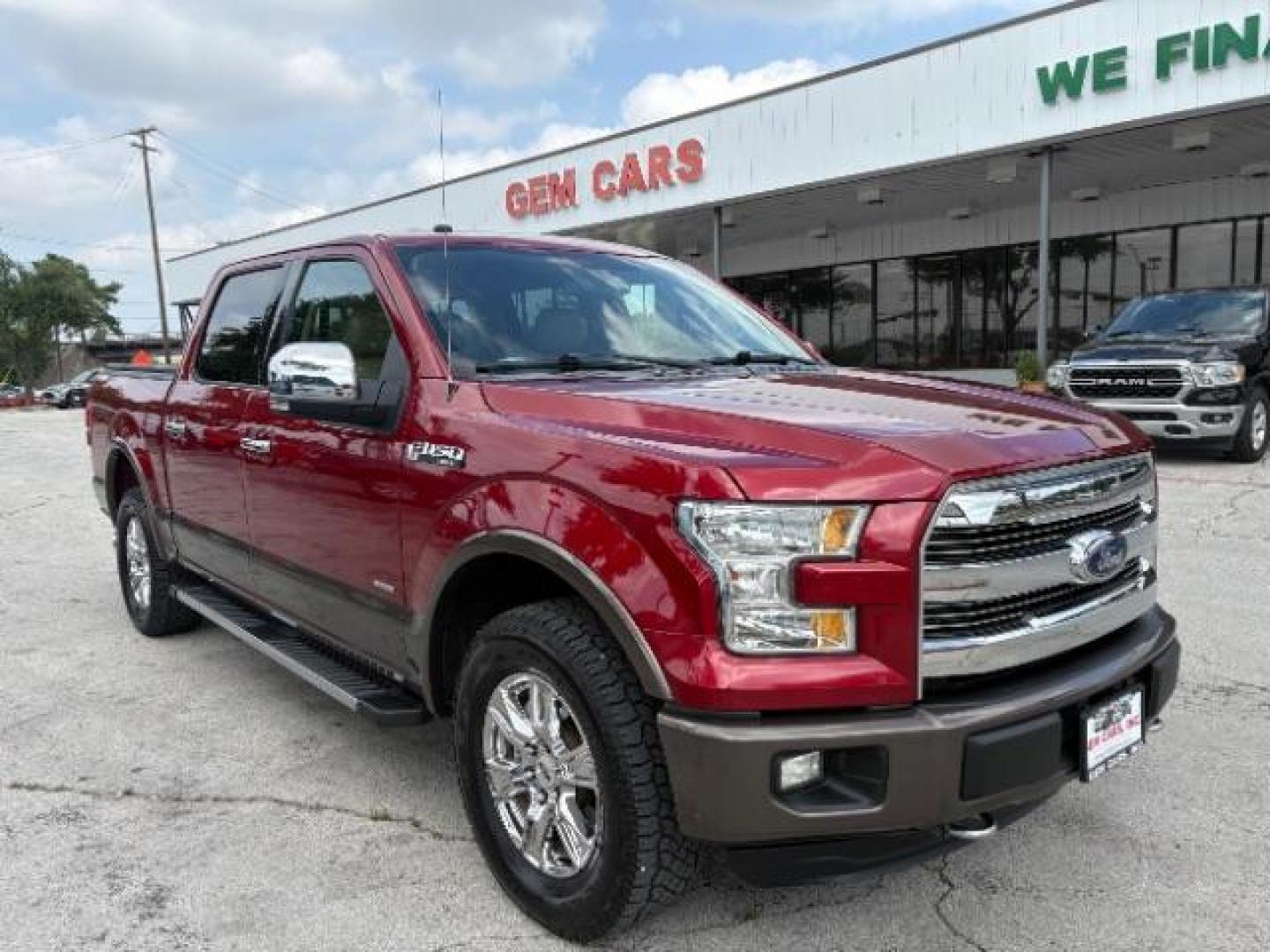 2016 Ruby Red Metallic Tinted Clearcoat Ford F-150 LARIAT (1FTEW1EG7GK) with an EcoBoost 3.5L V-6 gasoline direct injection engine, located at 12182 Garland Rd, Dallas, TX, 75218, (214) 521-2040, 0.000000, 0.000000 - Photo#0