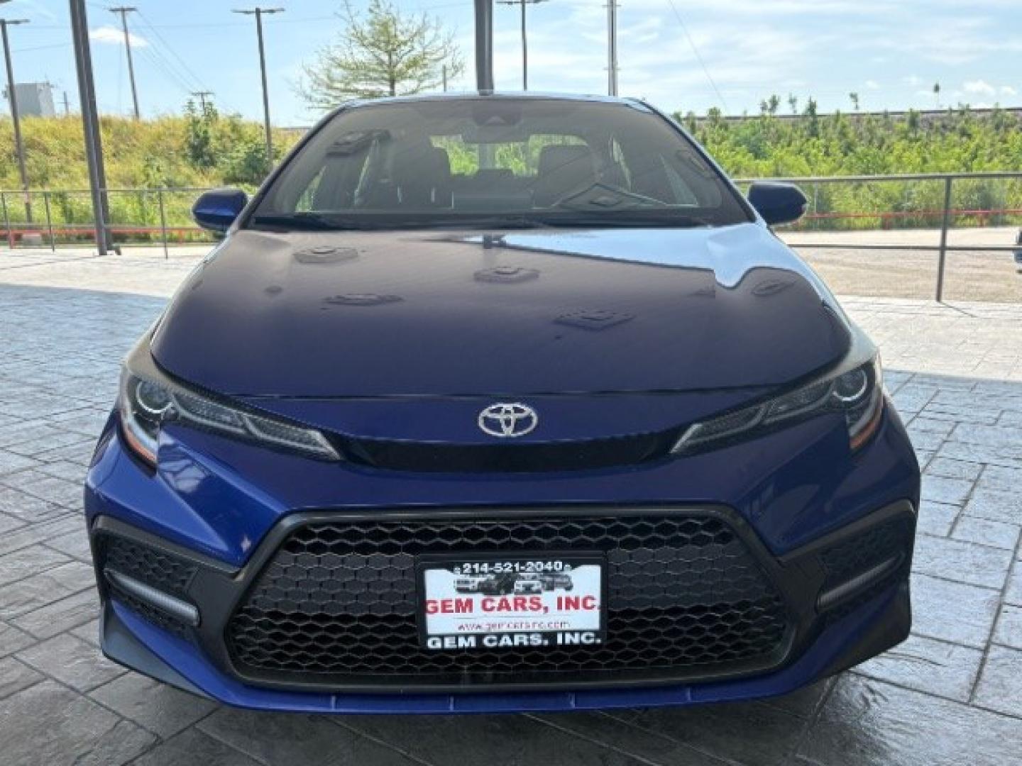 2020 Blue Crush Metallic Toyota Corolla SE (JTDP4RCE6LJ) with an Dynamic Force 2L I-4 port/direct injection engine, located at 12182 Garland Rd, Dallas, TX, 75218, (214) 521-2040, 0.000000, 0.000000- Photo#1