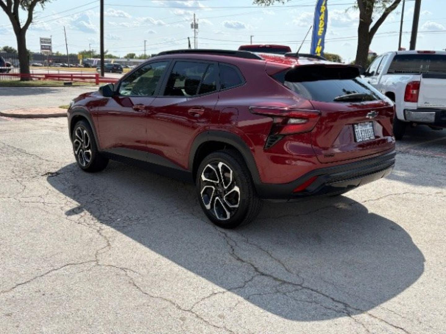2025 Crimson Metallic Chevrolet Trax FWD 2RS (KL77LJEP6SC) with an ECOTEC 1.2L I-3 gasoline direct injection engine, located at 12182 Garland Rd, Dallas, TX, 75218, (214) 521-2040, 0.000000, 0.000000- Photo#4